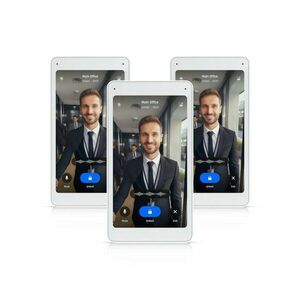 Kit display interfon Ubiquiti UA-Intercom-Viewer-3, 5 inch, tactil, audio bidirectional, live view, PoE, 3 bucati imagine