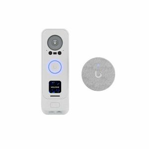 Kit videointerfon IP cu camera duala Ubiquiti UniFi G4 Doorbell Pro, 5MP + 8MP, AI Detection, PoE, sonerie interior, alb imagine