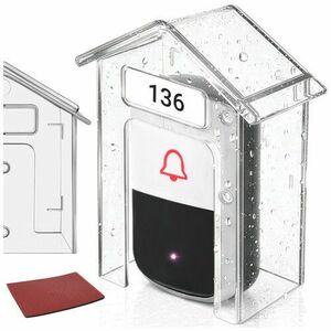 Carcasa de protectie pentru sonerie, PP/PC, transparenta, 9.5x4.3x9.9 cm imagine