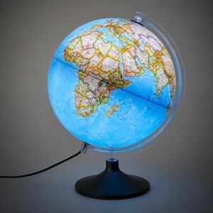 Glob geografic iluminat Carbon Clasic 30 cm – design modern si eleganta premium imagine