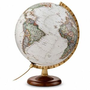 Glob geografic iluminat Gold Executive 30 cm – design premium, harta detaliata si eleganta moderna imagine