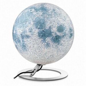 Glob Luna iluminat 30 cm – detalii topografice realiste si design premium imagine