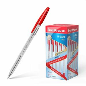 Pix cu bila Erichkrause R301 1 mm rosu - clasic, precis imagine