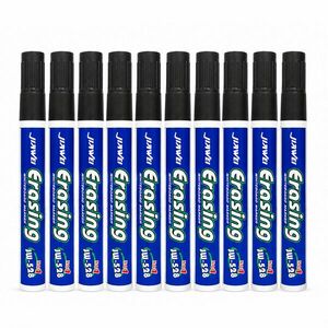 Set 10 markere Whiteboard negru 2.8 mm, stergere usoara, scriere clara si intensa imagine