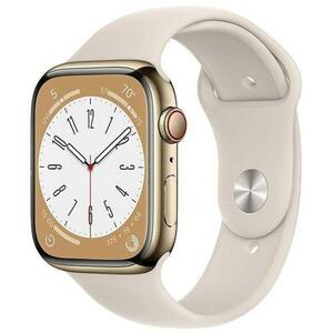 Apple Watch Series 8 2022, GPS + Cellular, Stainless Steel 41mm N/A Gold Ca nou imagine