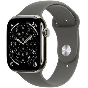 Apple Watch Series 11 2025, GPS + Cellular, Titanium 46mm N/A Natural Ca nou imagine